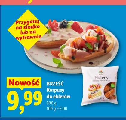 Korpusy do eklerów Brześć promocja w Lidl