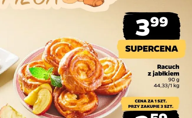 Racuch z jabłkiem promocja w Netto