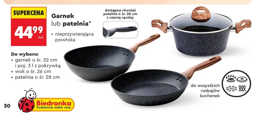 Wok Ambition śr. 26 cm promocja w Biedronka