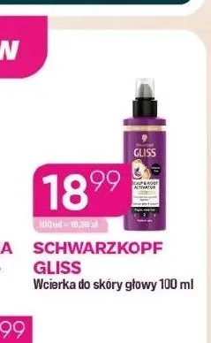 Wcierka do skóry głowy Schwarzkopf Gliss promocja w Drogerie Koliber