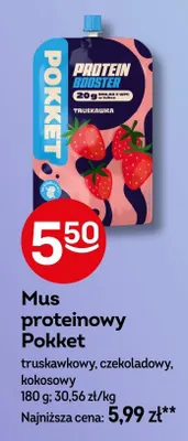 Mus proteinowy truskawkowy promocja w Żabka