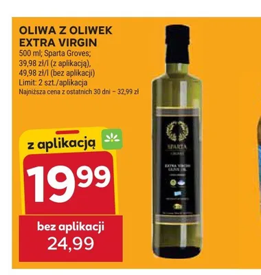Oliwa z oliwek extra virgin Sparta Groves promocja w Stokrotka