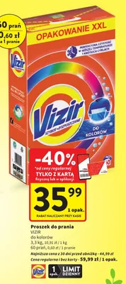 Proszek do prania do kolorów promocja w Intermarche