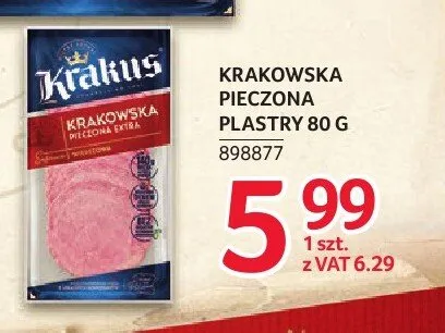 Krakowska pieczona plastry promocja w Selgros