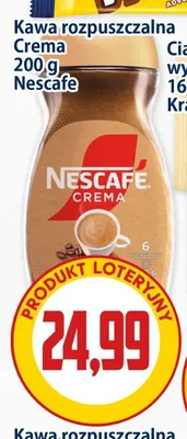 Kawa rozpuszczalna Crema Nescafe promocja w Kupiec
