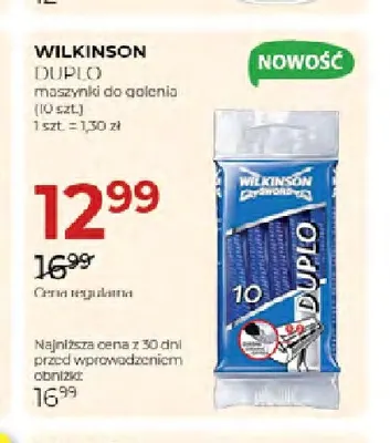 Maszynki do golenia Duplo Wilkinson promocja w Drogerie Jawa