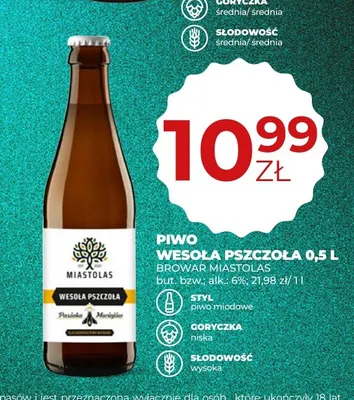Piwo Wesoła Pszczoła Browar Miastolas promocja w Duży Ben