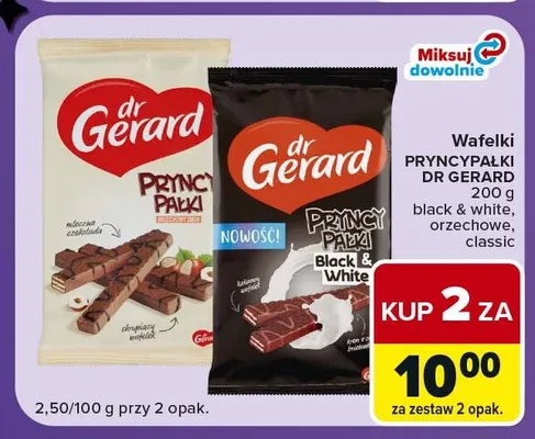 Wafelki Pryncypałki orzechowe Dr Gerard promocja w Carrefour Express