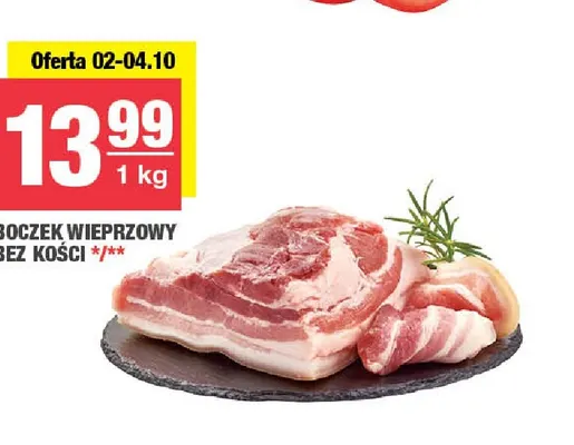 Boczek wieprzowy bez kości promocja w SPAR