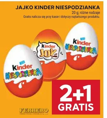 Jajko Kinder niespodzianka promocja w Stokrotka