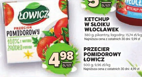 Przecier pomidorowy promocja w Stokrotka