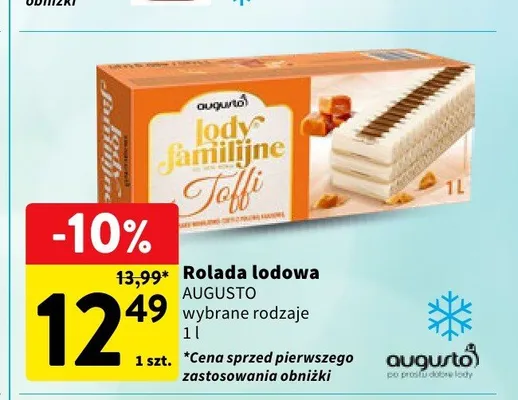 Rolada lodowa Augusto Toffi promocja w Intermarche
