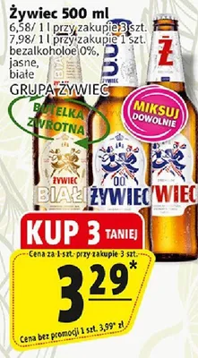 Piwo Żywiec bezalkoholowe 0% białe Grupa Żywiec promocja w Prim Market