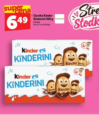 Ciastka Kinder Kinderini promocja w TOPAZ