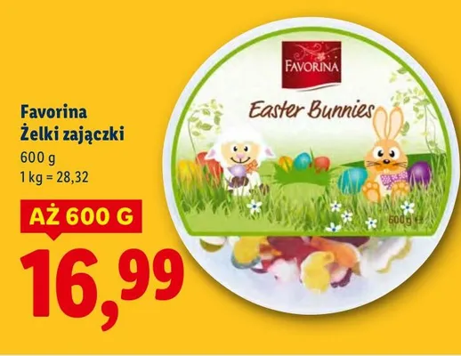Żelki zajączki promocja w Lidl