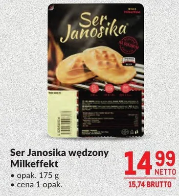 Ser Janosika wędzony Milkeffekt promocja w Makro