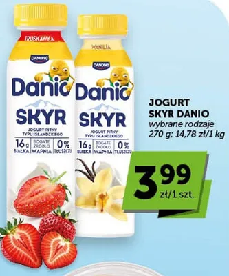 Jogurt Skyr truskawkowy Danio promocja w Euro Sklep