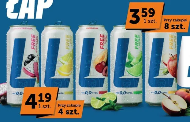 Piwo bezalkoholowe Łap różne rodzaje promocja w Euro Sklep