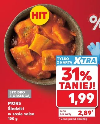 Śledziki w sosie salsa Mors promocja w Kaufland