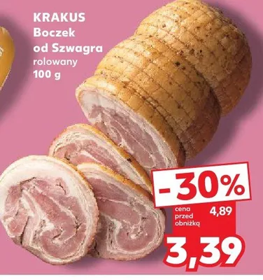 Boczek od Szwagra rolowany promocja w Kaufland