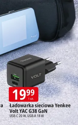 Ładowarka sieciowa Yenkee Volt YAC 638 GaN promocja w Leclerc