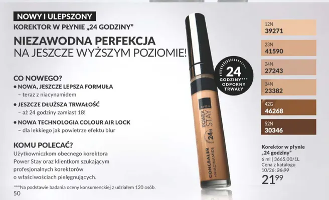 Korektor w płynie 24 godziny Avon Power Stay promocja w AVON