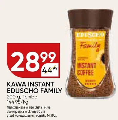 Kawa instant Eduscho Family promocja w Chata Polska
