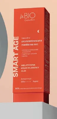 Maska na noc beBIO Smart Age naturalna skoncentrowana promocja w Hebe