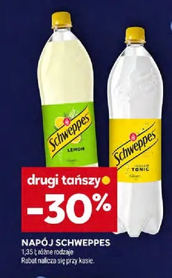 Napój Schweppes lemon, tonic promocja w Stokrotka