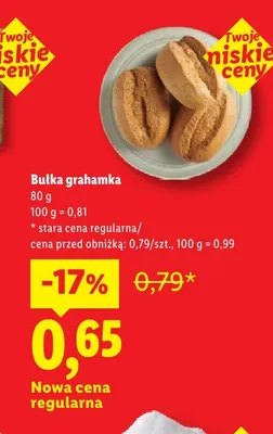 Bułka grahamka promocja w Lidl
