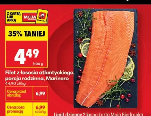 Filet z łososia atlantyckiego, porcja rodzinna promocja w Biedronka