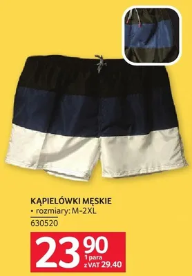 Kąpielówki męskie rozmiary M-2XL 630520 promocja w Selgros