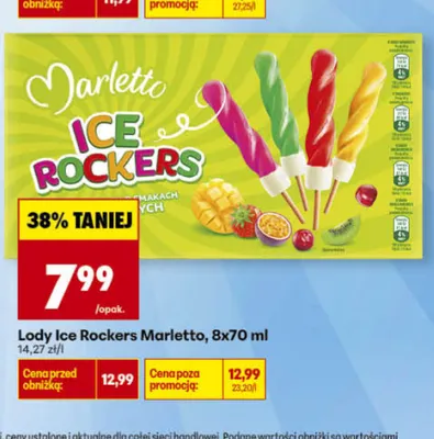 Lody Ice Rockers Marletto 8-pak promocja w Biedronka