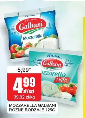 Mozzarella Galbani Light 125g promocja w Bingo