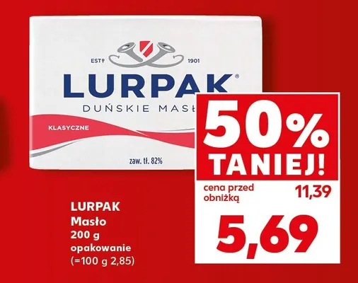 Masło Lurpak promocja w Kaufland