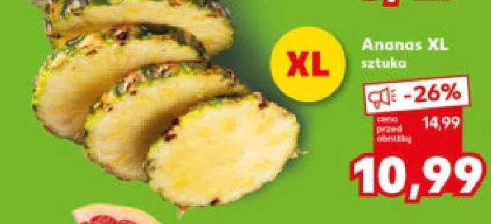 Ananas XL sztuka promocja w Kaufland