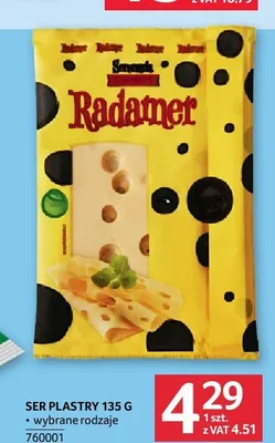 Ser Radamer w plastrach promocja w Selgros