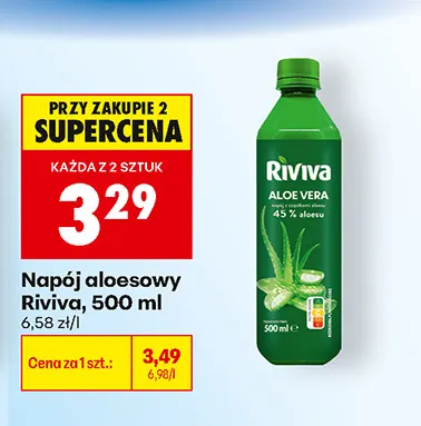 Napój aloesowy Riviva promocja w Biedronka