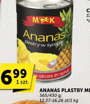 Ananas plastry MK promocja w Euro Sklep