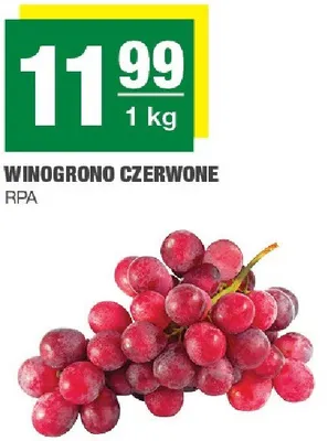 Winogrona czerwone promocja w SPAR