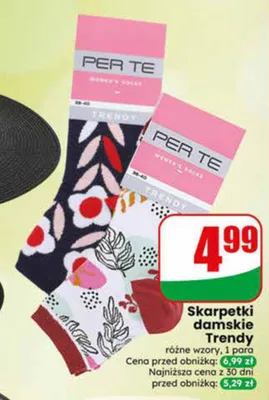 Skarpetki damskie PER TE Trendy promocja w Dino