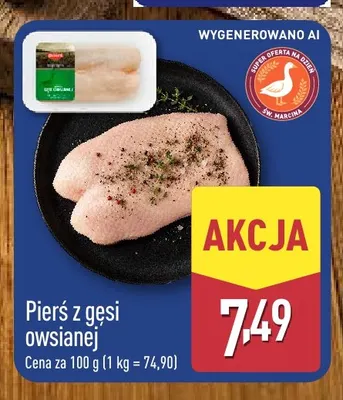 Pierś z gęsi owsianej promocja w Aldi