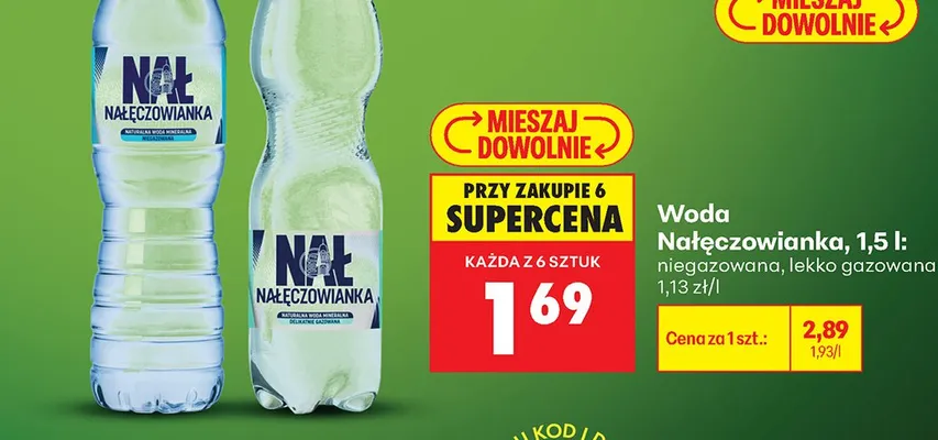 Woda Nałęczowianka promocja w Biedronka