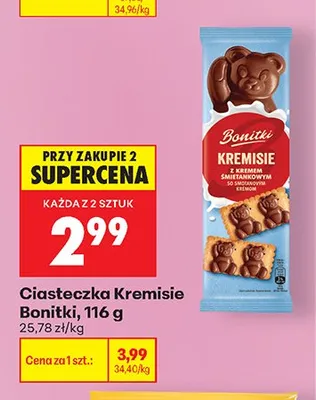 Ciasteczka Kremisie Bonitki promocja w Biedronka