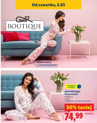 Piżama damska promocja w Lidl