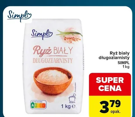 Ryż biały długoziarnisty Simpl promocja w Globi