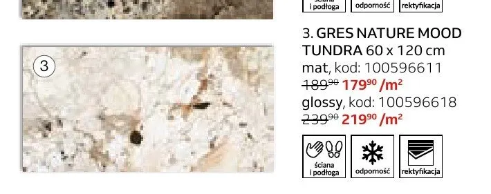 Gres Nature Mood Tundra mat 60x120 cm promocja w Komfort