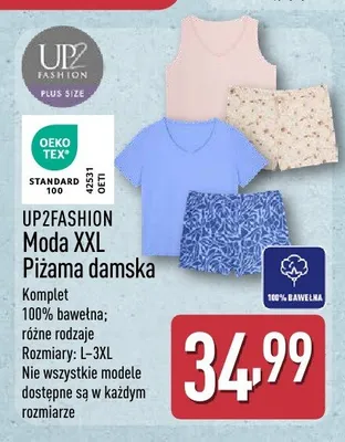 Piżama damska UP2FASHION Moda XXL promocja w Aldi