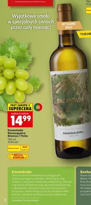 Wino czerwone wytrawne Encantado Ravasqueira Tinto promocja w Biedronka