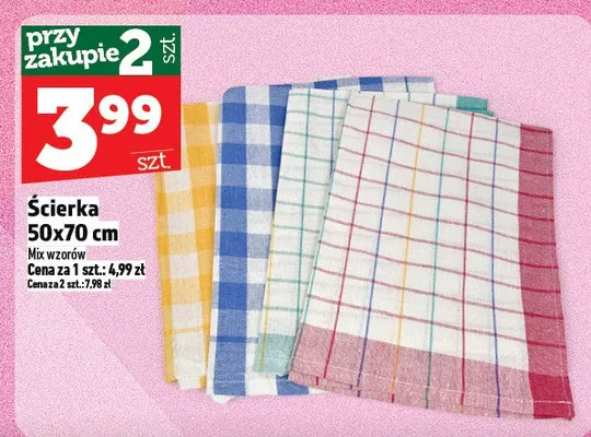 Ścierka 50x70 cm promocja w TOPAZ